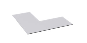 Nordpeis Quadro 2/3 + Colorado gulvplate i klart glass