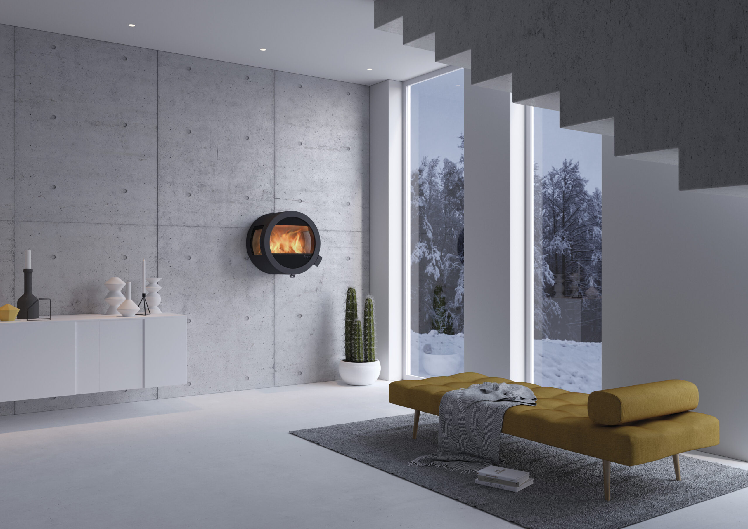 Nordpeis Me Wall med brannmur og sideglass - Bilde 4