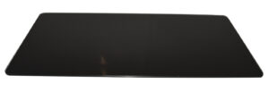 Nordpeis Salzburg XL gulvplate i sort glass