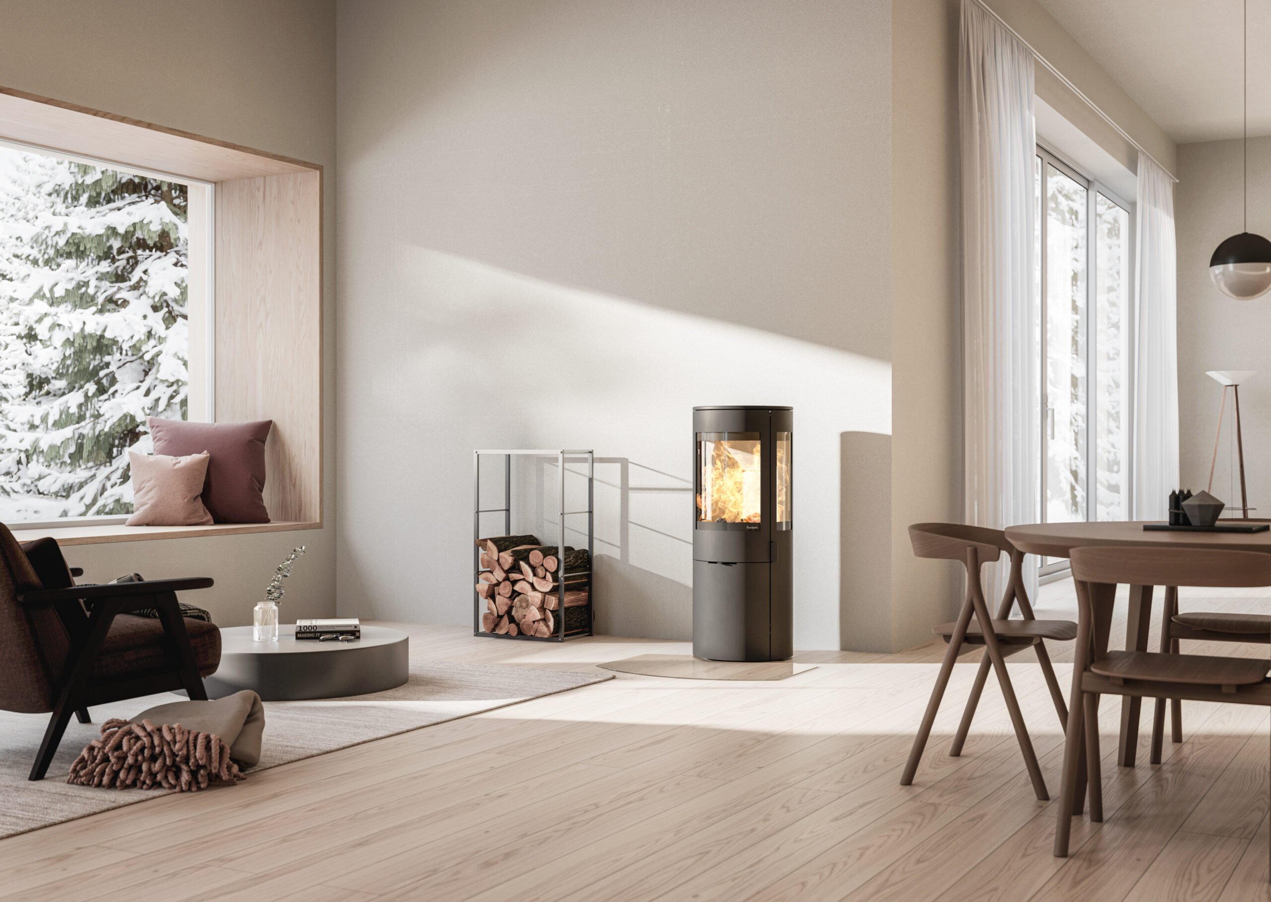 Nordpeis Origo med sideglass lys Thermotte - Bilde 3
