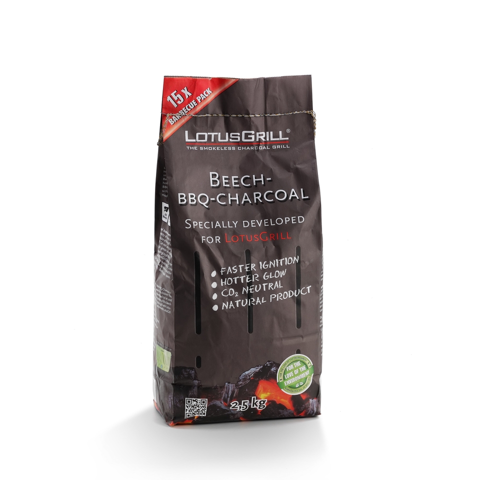 LotusGrill - Grillkull, Natural Beechwood Charcoal 2,5 kg in bag