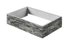 Nordpeis Davos Stone A/U ekstra toppelement 3 sider