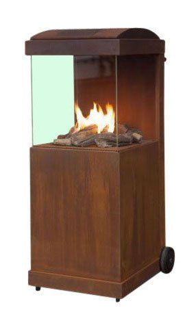 Faber the BUZZ utepeis Cortenstål 9,3kW For naturgass